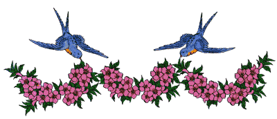 oiseaux fleurs